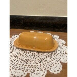 Sausalito Amber by POTTERY BARN butter dish